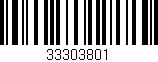 Código de barras (EAN, GTIN, SKU, ISBN): '33303801'