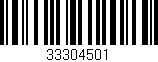 Código de barras (EAN, GTIN, SKU, ISBN): '33304501'