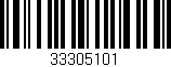 Código de barras (EAN, GTIN, SKU, ISBN): '33305101'
