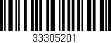 Código de barras (EAN, GTIN, SKU, ISBN): '33305201'
