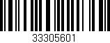 Código de barras (EAN, GTIN, SKU, ISBN): '33305601'