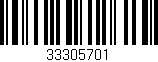 Código de barras (EAN, GTIN, SKU, ISBN): '33305701'