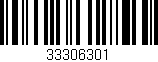 Código de barras (EAN, GTIN, SKU, ISBN): '33306301'