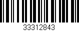 Código de barras (EAN, GTIN, SKU, ISBN): '33312843'