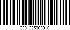 Código de barras (EAN, GTIN, SKU, ISBN): '3331325900018'
