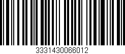 Código de barras (EAN, GTIN, SKU, ISBN): '3331430066012'