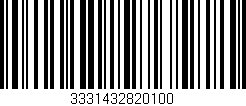 Código de barras (EAN, GTIN, SKU, ISBN): '3331432820100'