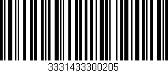 Código de barras (EAN, GTIN, SKU, ISBN): '3331433300205'