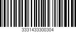 Código de barras (EAN, GTIN, SKU, ISBN): '3331433300304'