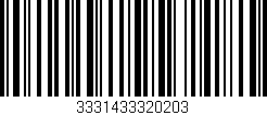 Código de barras (EAN, GTIN, SKU, ISBN): '3331433320203'