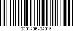Código de barras (EAN, GTIN, SKU, ISBN): '3331436404016'