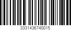 Código de barras (EAN, GTIN, SKU, ISBN): '3331436740015'