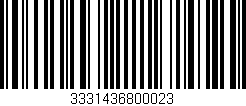 Código de barras (EAN, GTIN, SKU, ISBN): '3331436800023'