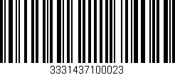 Código de barras (EAN, GTIN, SKU, ISBN): '3331437100023'
