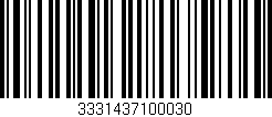 Código de barras (EAN, GTIN, SKU, ISBN): '3331437100030'
