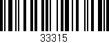 Código de barras (EAN, GTIN, SKU, ISBN): '33315'