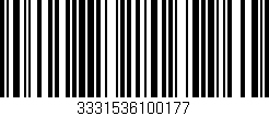 Código de barras (EAN, GTIN, SKU, ISBN): '3331536100177'