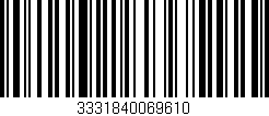Código de barras (EAN, GTIN, SKU, ISBN): '3331840069610'