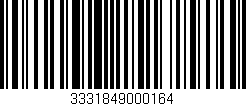 Código de barras (EAN, GTIN, SKU, ISBN): '3331849000164'