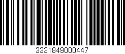 Código de barras (EAN, GTIN, SKU, ISBN): '3331849000447'