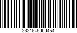 Código de barras (EAN, GTIN, SKU, ISBN): '3331849000454'