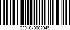 Código de barras (EAN, GTIN, SKU, ISBN): '3331849002045'