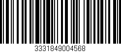 Código de barras (EAN, GTIN, SKU, ISBN): '3331849004568'