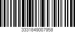 Código de barras (EAN, GTIN, SKU, ISBN): '3331849007958'