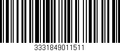 Código de barras (EAN, GTIN, SKU, ISBN): '3331849011511'