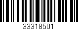 Código de barras (EAN, GTIN, SKU, ISBN): '33318501'