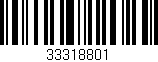 Código de barras (EAN, GTIN, SKU, ISBN): '33318801'