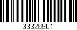 Código de barras (EAN, GTIN, SKU, ISBN): '33326901'