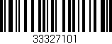 Código de barras (EAN, GTIN, SKU, ISBN): '33327101'