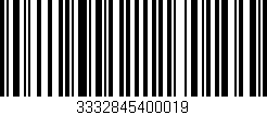 Código de barras (EAN, GTIN, SKU, ISBN): '3332845400019'