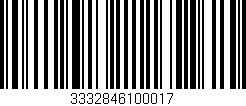 Código de barras (EAN, GTIN, SKU, ISBN): '3332846100017'