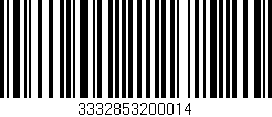 Código de barras (EAN, GTIN, SKU, ISBN): '3332853200014'