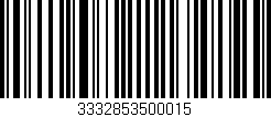 Código de barras (EAN, GTIN, SKU, ISBN): '3332853500015'