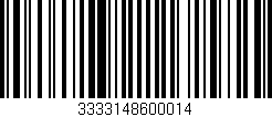 Código de barras (EAN, GTIN, SKU, ISBN): '3333148600014'