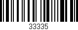Código de barras (EAN, GTIN, SKU, ISBN): '33335'