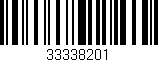 Código de barras (EAN, GTIN, SKU, ISBN): '33338201'