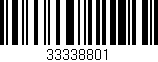 Código de barras (EAN, GTIN, SKU, ISBN): '33338801'