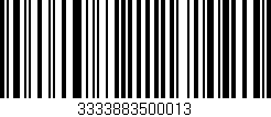 Código de barras (EAN, GTIN, SKU, ISBN): '3333883500013'