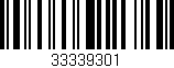Código de barras (EAN, GTIN, SKU, ISBN): '33339301'