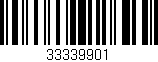 Código de barras (EAN, GTIN, SKU, ISBN): '33339901'