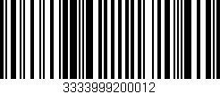 Código de barras (EAN, GTIN, SKU, ISBN): '3333999200012'