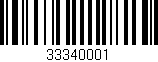 Código de barras (EAN, GTIN, SKU, ISBN): '33340001'