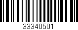 Código de barras (EAN, GTIN, SKU, ISBN): '33340501'