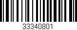 Código de barras (EAN, GTIN, SKU, ISBN): '33340801'