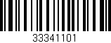 Código de barras (EAN, GTIN, SKU, ISBN): '33341101'