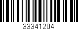Código de barras (EAN, GTIN, SKU, ISBN): '33341204'